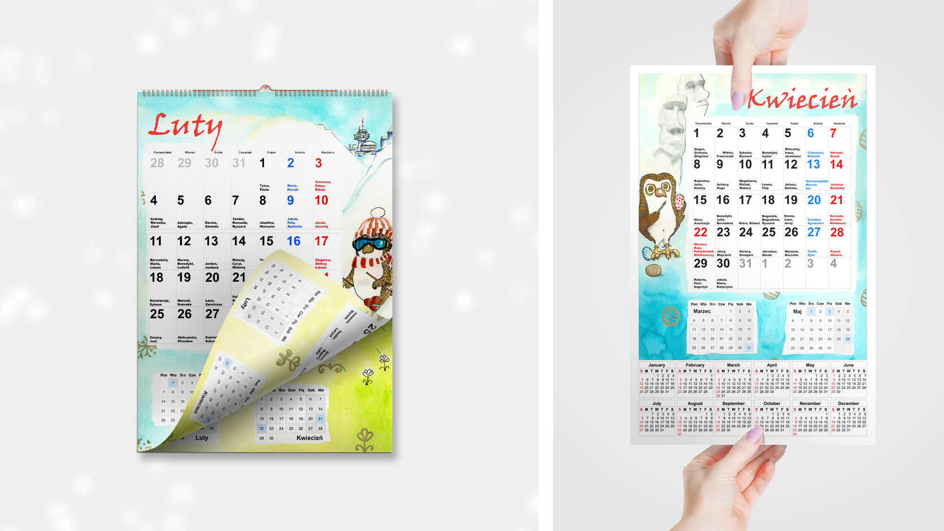 Kalendarze Ilustracje przez - evenflow studio